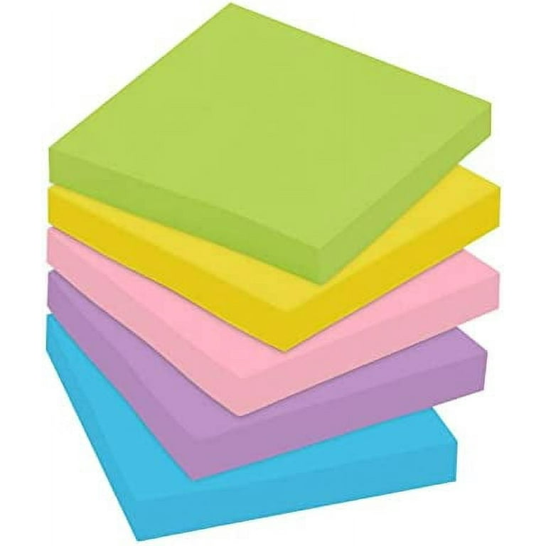 Post-it Notes, 3x3 in, 14 Pads, America's #1 Favorite Sticky Notes, Floral  Fantasy Collection, Bold Colors, Clean Removal, Recyclable (654-5PK)