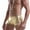Gold, variant on ICHUANYI Men Sexy Underwear Patent Shorts Underpants Leather Boxer Briefs