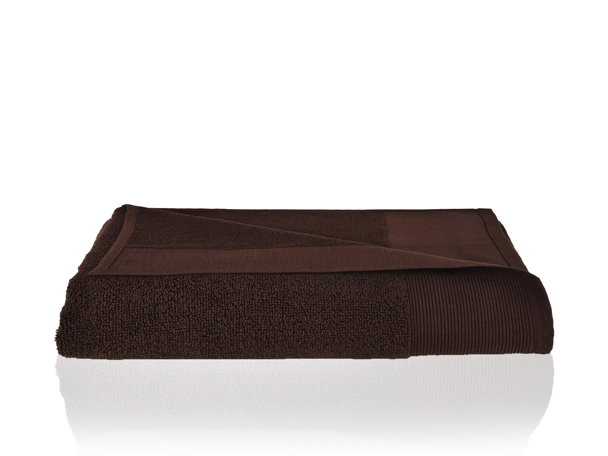Fabstyles 2 Pieces Solid 600 GSM Cotton Bath Sheets, 36" x 67", Chocolate