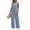 Sky Blue, variant on Jumpsuits for women Summer Casual Romper Sleeveless Wide Leg Long Pants Outfits Dressy Woman Clothes