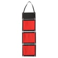 thumbnail image 1 of Multi-functional Over Door Hanging Storage Organizer Oxford Fabric Houseware Closet 3 Pockets Red, 1 of 8