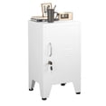 thumbnail image 1 of Armario de almacenamiento Pozdeg Metal Locker 24.5H con cerradura blanca, 1 of 8