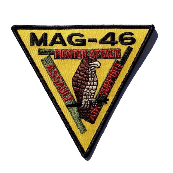 Marine Aircraft Group MAG-46 Patch- Plastic Backing