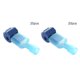 thumbnail image 1 of Scienceny Terminal de cable Conector de cable eléctrico rápido Conector de cable de bloqueo de empalme a presión Conector de cable de crimpado Azul 20 piezas 2piezas, 1 of 6