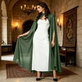 thumbnail image 3 of Chiffon Cape Poncho For Women, Teen Sheer Mesh Party Long Shawl Wrap, Halloween Capelet Bridal Evening Dress Cover Up, 3 of 7