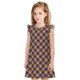 thumbnail image 1 of Balery Mardi Gras Plaid Camisón de princesa para niñas, pijama de algodón con mangas abullonadas, suave y bonito.-X-Large, 1 of 6