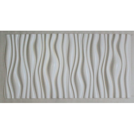 Dunes 3d Wall Panels Decorative Luxury Wavy Interior Design Wall Paneling Decor Commercial And Residential Application 2 X 2 4 Sq Ft Matte White