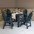 thumbnail image 2 of Highwood's 42" x 42" Square 5-pc Hamilton Dining Set - Counter Height, Outdoor, Eco-friendly, Synthetic Wood, 2 of 10