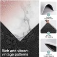 thumbnail image 3 of Pink Glitter White Marble Pattern Kitchen Rugs Sets Of 3,Kitchen Runner Rugs Non Skid Washable,Decorative Kitchen Floor Mats for Kitchen,Sink,Laundry,17"x30"+ 17"x47" + 17"x59", 3 of 6
