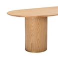thumbnail image 3 of Brandy Natural Ash Wood Oval Dining Table, 3 of 9