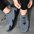 thumbnail image 6 of Mens Driving Casual Shoes Outdoor Non-slip Walking Shoes Breathable Lightweight Sneakers Soft Comfortable Lace-up Shoes Gray 12 US, 6 of 7