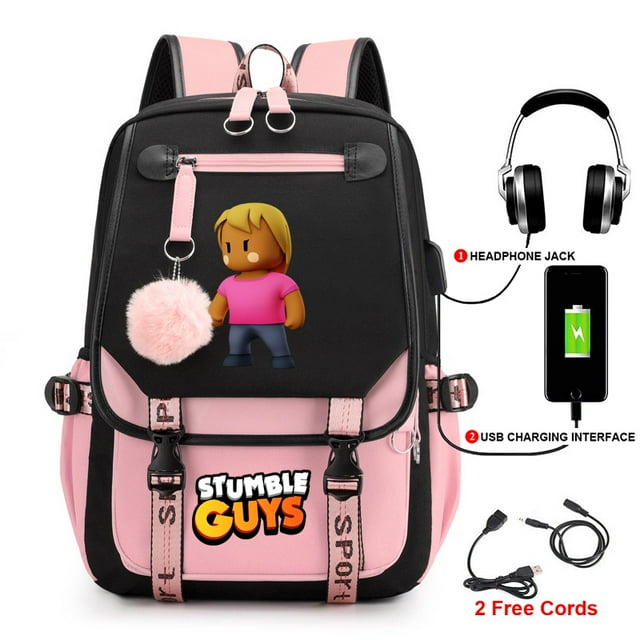 Tripping Peoplestumble guysSurrounding le Jeu Sac à Dos Étudiant Sac d'École Mode Sac à Dos Ordinateur Taille Moyenne 10