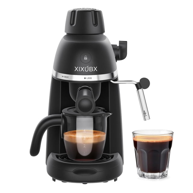 Cafetera XIXUBX Espresso 3.5 Bar 240 ml Negra