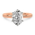 thumbnail image 4 of IGI Certified 3 Carat Oval Shape Lab Grown Diamond Engagement Ring | 14K Rose Gold |Solitaire Lab Diamond Ring | FG-VS1-VS2 Quality Friendly Diamonds, 4 of 6