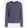 thumbnail image 6 of Scenario Women's Relaxed Slub Tee with Long Sleeves, Sizes XS-XXXL, 6 of 6