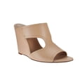 thumbnail image 1 of H by Halston Holly Open Toe Cut Out Leather Mules (12 M US, Nude), 1 of 6