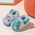 thumbnail image 2 of Otqutp Running Shoes for Toddler Kids Pack with Little Dinosaur Home Warm Cotton Slippers Shoes Home Wear Shoes Non Slip Slippers, 2 of 4