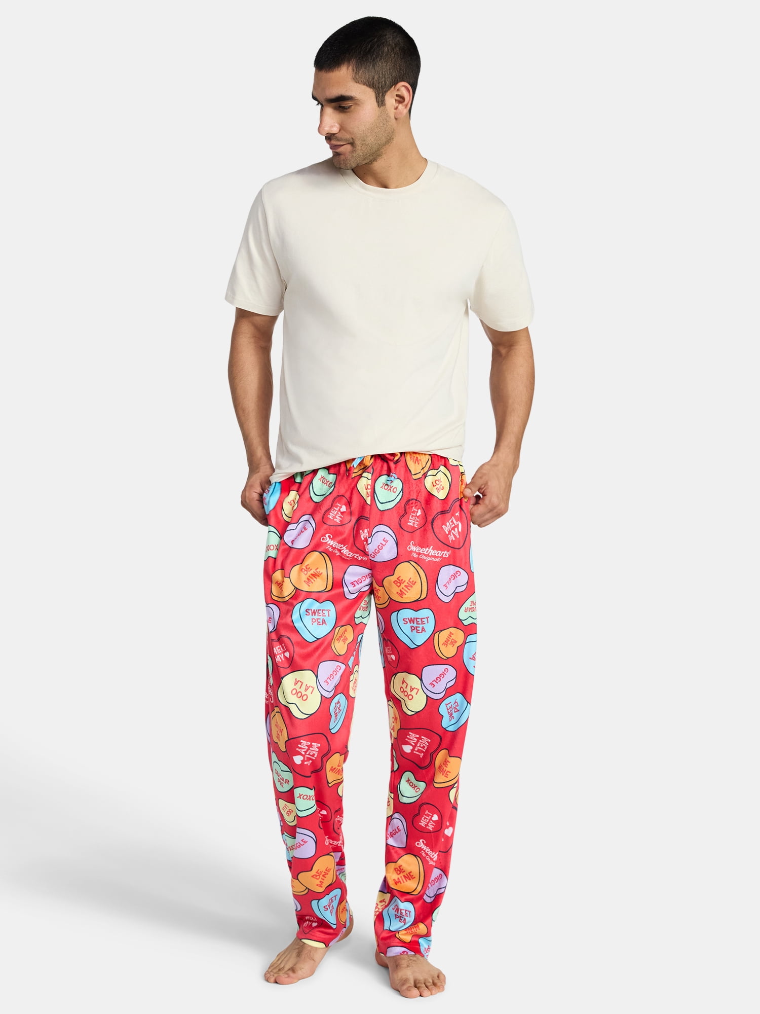 Sweethearts Men's Valentine's Day Sleep Pants, Sizes S-2XL