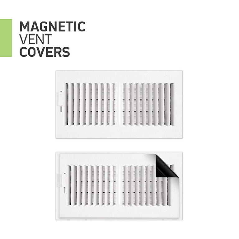Magnetic Floor Register Vent Covers, 4 x 10 Inch Superior Hold Vent Covers  for Home, Air Vent Covers for Sealing Floor, Wall, and Ceiling Registers
