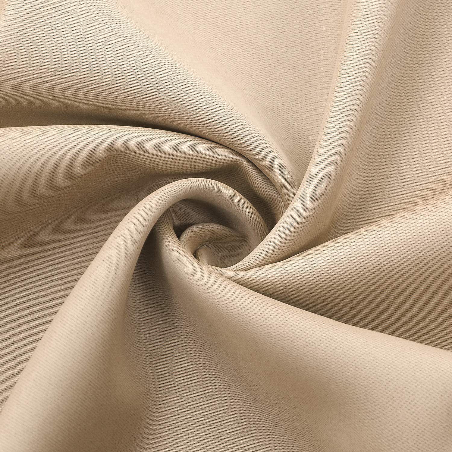 Blackout Curtains for Bedroom 54 Inch Length 2 Panels Set, Thermal Insulated Privacy Energy Saving Rod Pocket Window Curtain Room Darkening Drapes, W42 x L54 Inch
