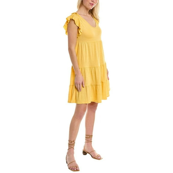 Max Studio womens Ruffle Tiered Mini Dress, S