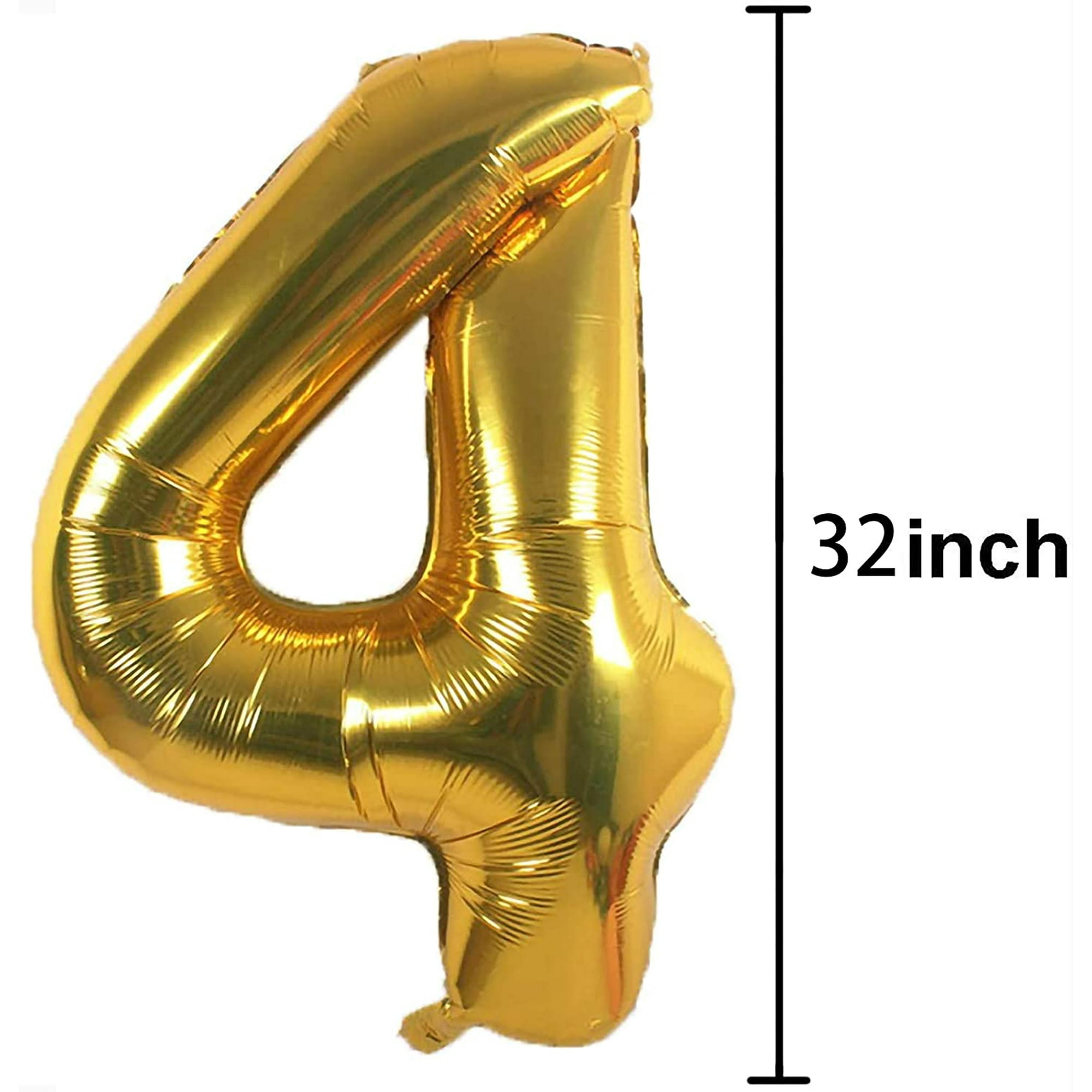 Rose Gold Number Balloons 32 Inch Giant Jumbo Helium Mylar Foil Mylar