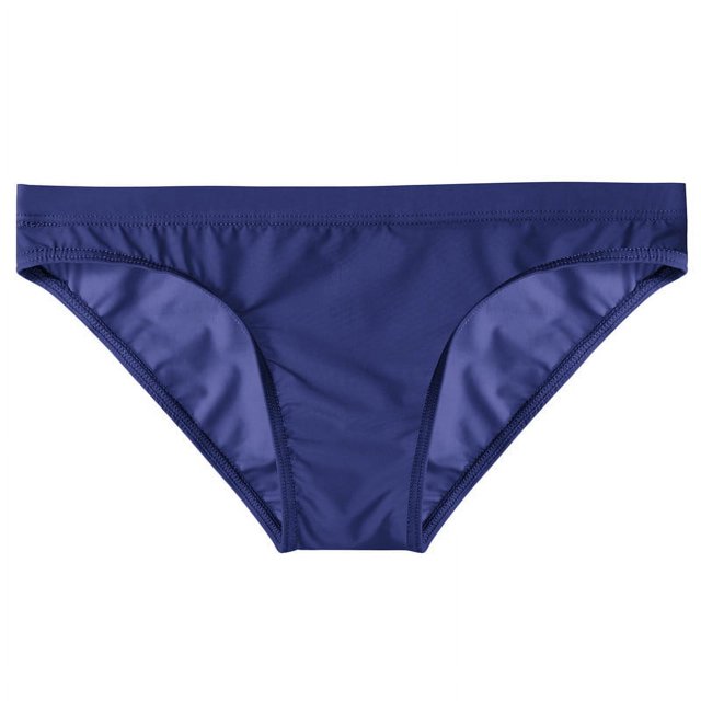 Ropa interior transparente de seda de hielo para hombre, sin bolsa, calzoncillos ajustados, cintura baja, finos, sexys, transpirables, para jóvenes