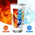 thumbnail image 5 of KLL Sunflower Gnomes 5 Print 40oz Stainless Steel Insulated Car Cup with Spillproof Lid - Keep Your Drink Hot or Cold on the Go-Without Straw, 5 of 8