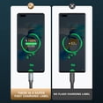 thumbnail image 4 of TOPRenddon Super Fast Charging 3-in-1 Data Cable - Durable Nylon Braiding, 1.2m, Type-C, Micro USB, iOS Compatible, 4 of 9