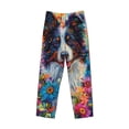 thumbnail image 6 of Daiia Oil Painting Sunflower Puppy Men's Sleep Pant with Pockets and Drawstring,Pajama Pants-Large, 6 of 9