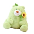 thumbnail image 2 of Oso de Peluche Hugo con Rosa 35cm Verde para Decoración de Habitación, 2 of 9