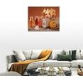 thumbnail image 5 of Bathroom Decor Wall Art Orange Bathroom Wall Decor Floral Towel Bath Salt Orange Essential Oil Pictures Canvas Relax Calm Painting Prints Modern Artwork Framed Home Bedroom Decoration 16x12'''', 5 of 6
