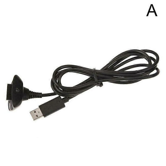 Wireless charging cable for XBOX360 controllers USB charging cable black One-size