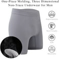 thumbnail image 5 of Men's Boxer Briefs, Nylon Sports Briefs,Value Two Pack,Light Grey/White, 5 of 6