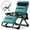 Green, variant on MOPHOTO Gray Zero Gravity Chair, Lawn Recliner, Reclining Patio Lounger Chair, Folding Portable Chaise with Detachable Soft Cushion, Cup Holder, Headrest