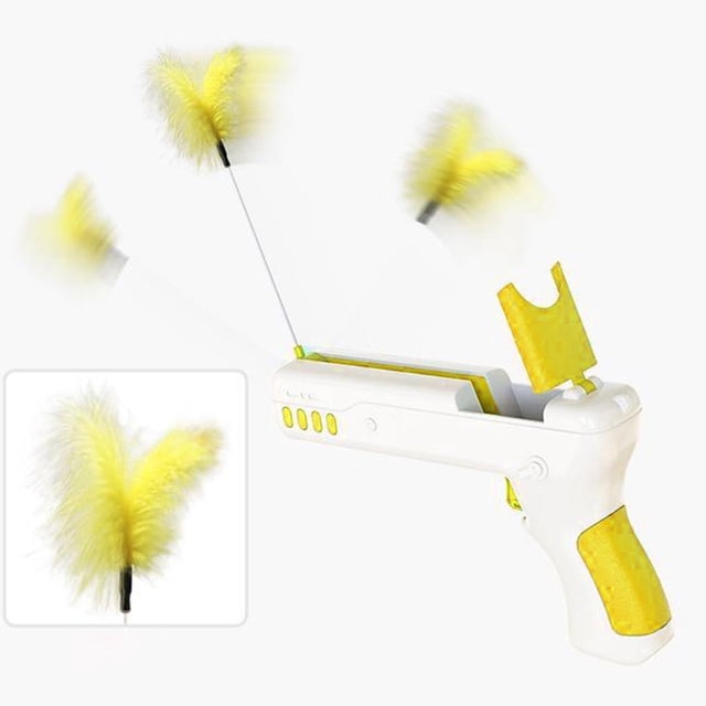 Juguete Interactivo para Gatos Colco Eje Amarillo