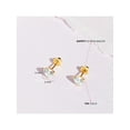 thumbnail image 5 of 14k Yellow Gold Girls 5mm Simulated Diamond Birthstone Heart Screw Back Earrings, 5 of 8