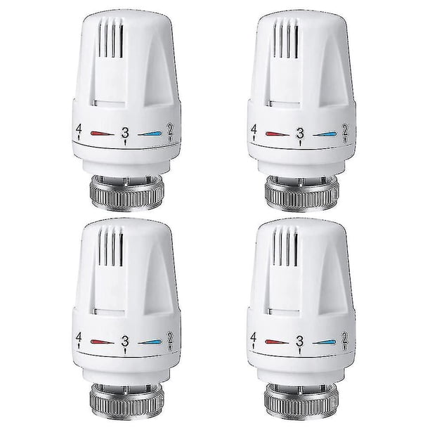Válvula termostática del radiador, cabezal del termostato del radiador de 4 piezas M30 X 1,5 (hy)