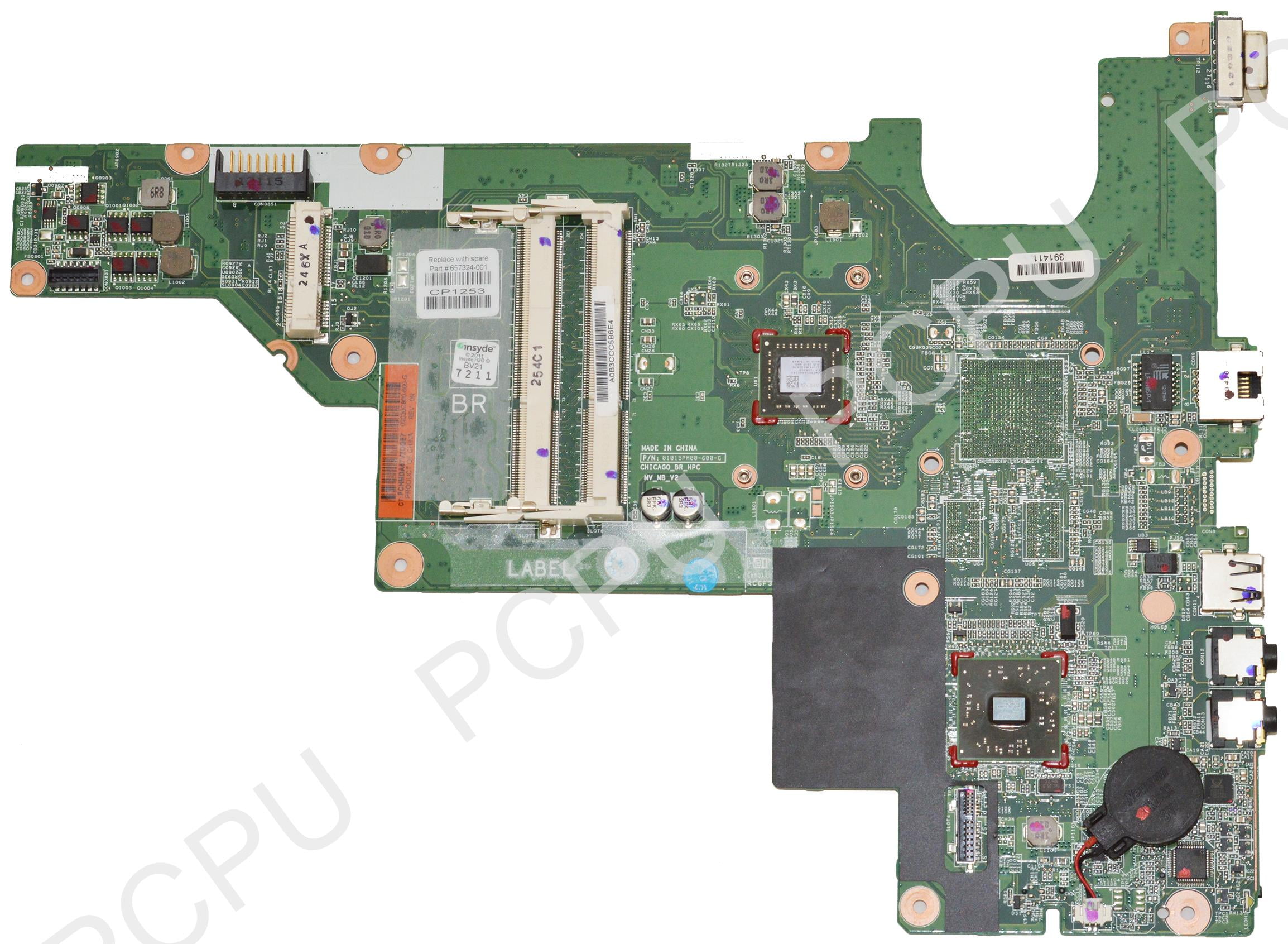HP 2000 G43 CQ43 Laptop Motherboard w// AMD E300 CPU 657324-001 657324-001