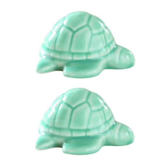 green Turtle Ceramic Toilet Bolt Cover Ornament Green Bathroom Decoration Lid Cap Hide Screw Home Decor