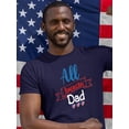 thumbnail image 2 of All American Dad 4Th July T-Shirt Men -Image by Shutterstock, Male x-Large, 2 of 4
