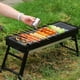 thumbnail image 4 of BBQ Grill Charcoal Acero Inoxidable Barbacoa para Acampar Al Aire Libre Senderismo, 4 of 9