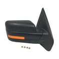 thumbnail image 3 of Right Passenger Side Mirror (Power Mirror, Heated, Turn Signal, Puddle Light, Black Textured) - Compatible with 2009 - 2011 Ford F-150 2010, 3 of 3
