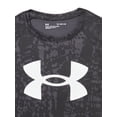 thumbnail image 2 of Camiseta Under Armour Tech Big Logo estampada en blanco y negro para niños, 2 of 3
