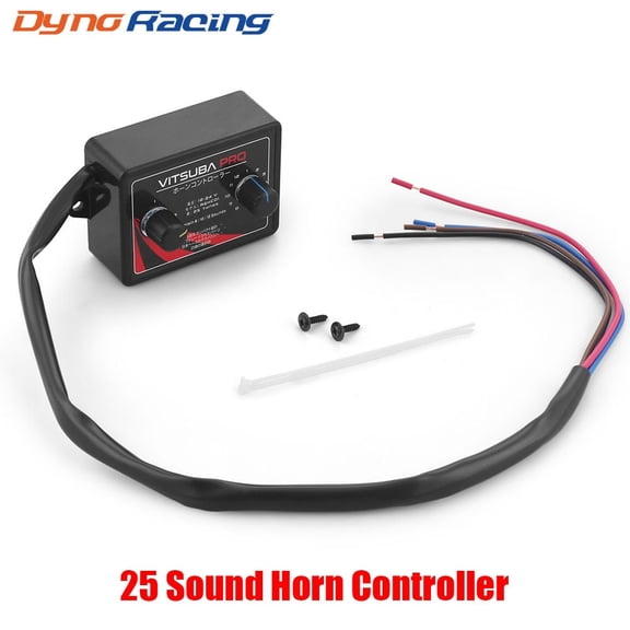 Car/Motorcycle Horn Controller 25 Tones Horn Control Box Horn Speaker 12-24V