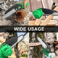 thumbnail image 4 of Tegatok 6-inch Cordless Mini Chainsaw, 20V Battery-Powered Electric Handheld Pruning Saw with Safety Guard, Batteries & Charger Included (Green) - 6" With 2 Batteries & 2 Chains, 4 of 8