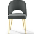 thumbnail image 5 of Modway Rouse Dining Room Side Chair in Charcoal, 5 of 7