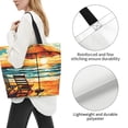 thumbnail image 3 of Naloa Beach Umbrella Sunset Tote Bag for Women Large Capacity Shoulder Bag for College Work Travel Shopping, 3 of 8