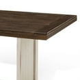 thumbnail image 3 of Orso Dining Table-60 Inch Rectangular Plank Top-Off White and Brown, 3 of 7