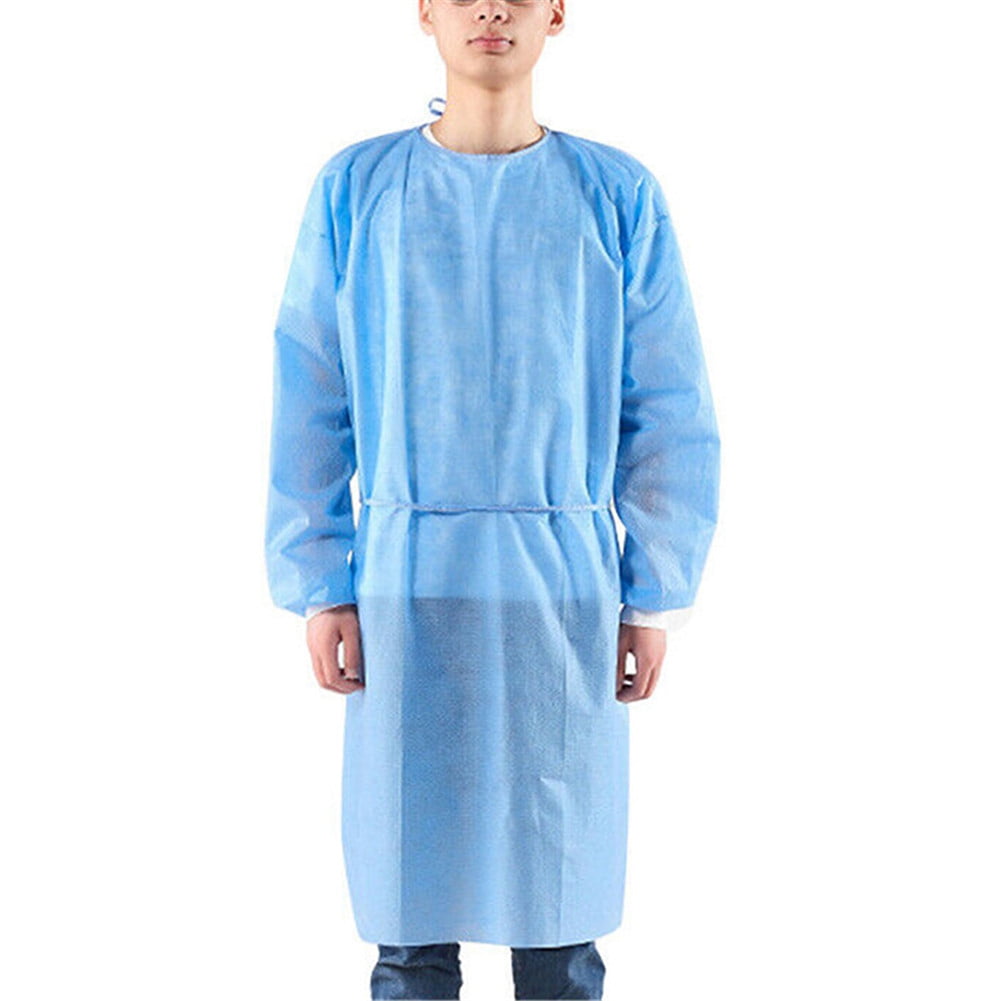 10pc Disposable Isolation Gown Doctor Nurse Workwear Outdoor Protective Clothes 10pc Disposable Isolation Gown Doctor Nurse Workwear Outdoor Protective Clothes